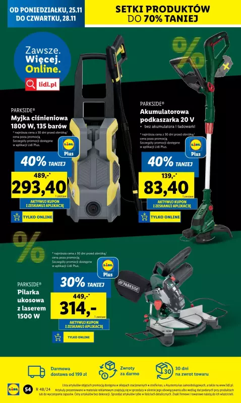 Lidl - gazetka promocyjna Katalog od poniedziałku 25.11 do soboty 30.11 - strona 56