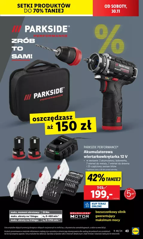 Lidl - gazetka promocyjna Katalog od poniedziałku 25.11 do soboty 30.11 - strona 45