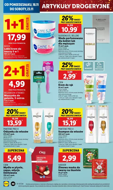 Lidl - gazetka promocyjna Oferta od poniedziałku od poniedziałku 18.11 do środy 20.11 - strona 56