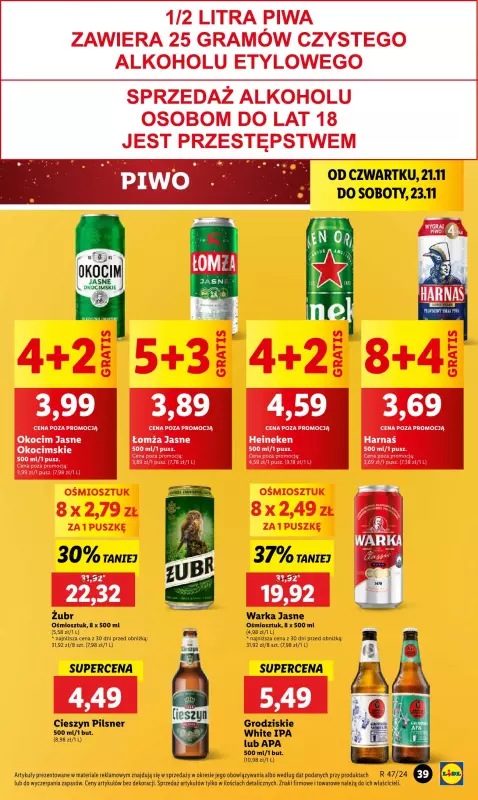 Lidl - gazetka promocyjna Oferta od czwartku od czwartku 21.11 do soboty 23.11 - strona 45