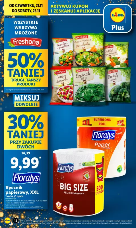 Lidl - gazetka promocyjna Oferta od czwartku od czwartku 21.11 do soboty 23.11 - strona 12