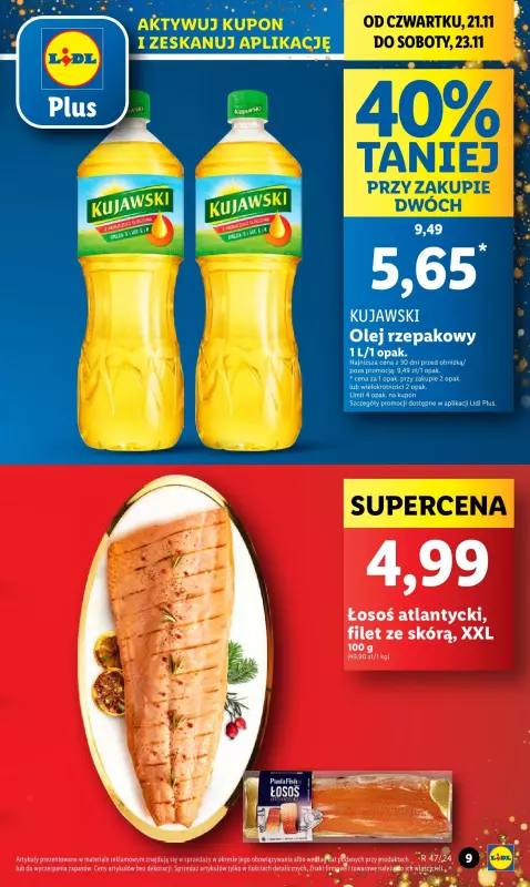 Lidl - gazetka promocyjna Oferta od czwartku od czwartku 21.11 do soboty 23.11 - strona 9