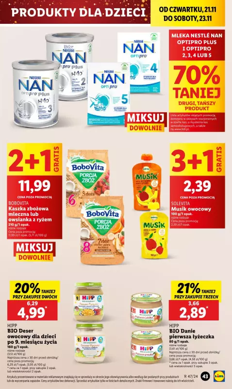 Lidl - gazetka promocyjna Oferta od czwartku od czwartku 21.11 do soboty 23.11 - strona 49