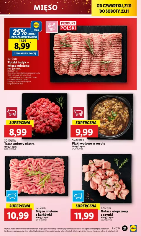 Lidl - gazetka promocyjna Oferta od czwartku od czwartku 21.11 do soboty 23.11 - strona 23