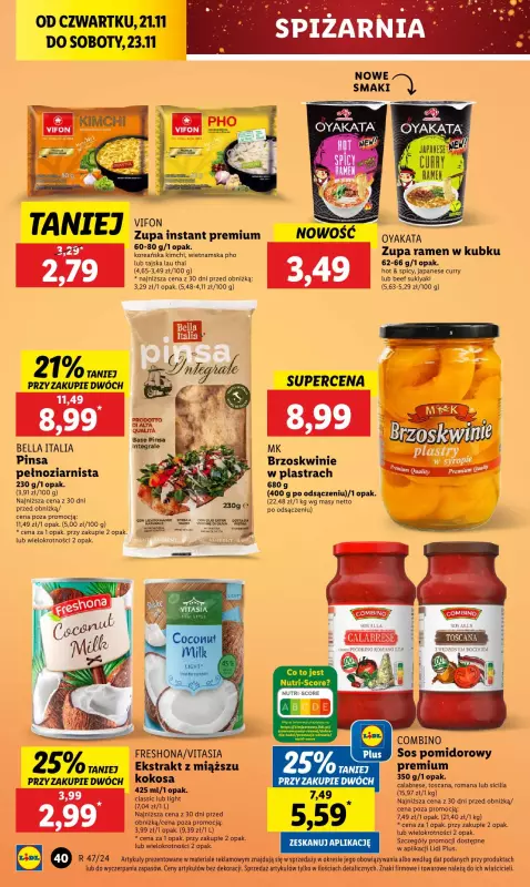 Lidl - gazetka promocyjna Oferta od czwartku od czwartku 21.11 do soboty 23.11 - strona 46