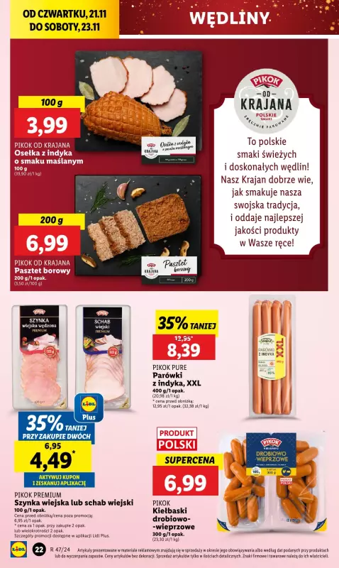 Lidl - gazetka promocyjna Oferta od czwartku od czwartku 21.11 do soboty 23.11 - strona 24