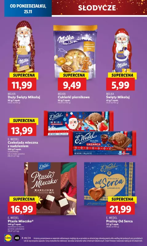 Lidl - gazetka promocyjna Oferta od poniedziałku od poniedziałku 25.11 do środy 27.11 - strona 42