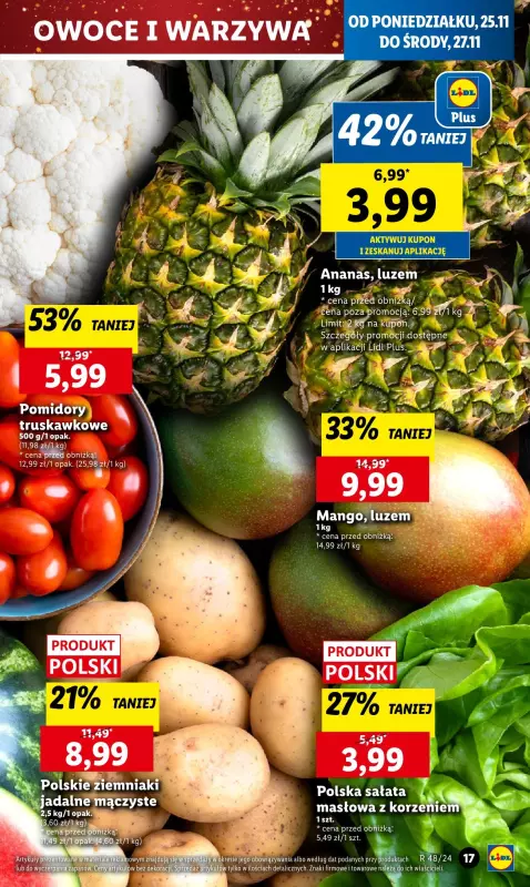 Lidl - gazetka promocyjna Oferta od poniedziałku od poniedziałku 25.11 do środy 27.11 - strona 19