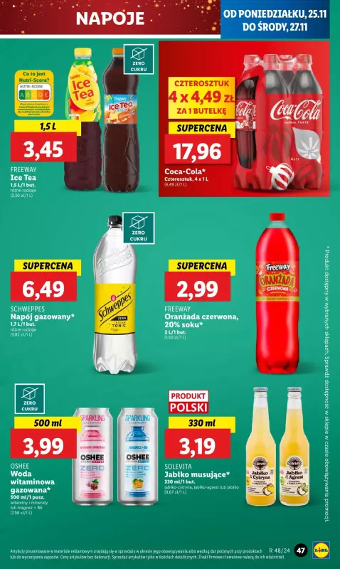 Lidl - gazetka promocyjna Oferta od poniedziałku od poniedziałku 25.11 do środy 27.11 - strona 49