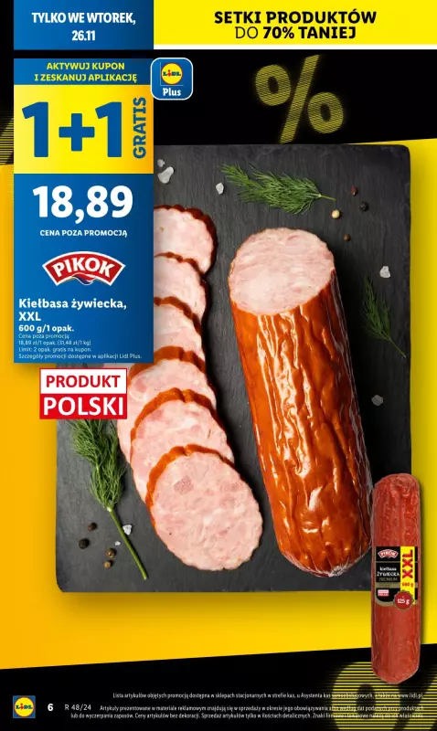 Lidl - gazetka promocyjna Oferta od poniedziałku od poniedziałku 25.11 do środy 27.11 - strona 6