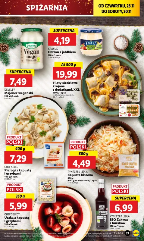 Lidl - gazetka promocyjna Oferta od czwartku od czwartku 28.11 do soboty 30.11 - strona 33