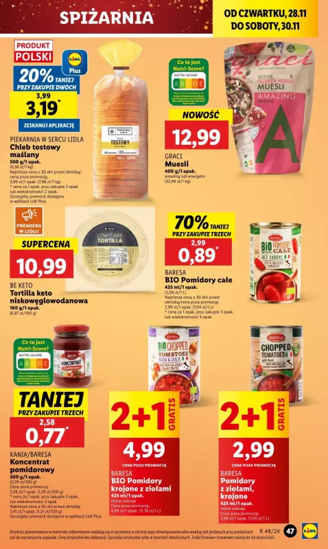 Lidl - gazetka promocyjna Oferta od czwartku od czwartku 28.11 do soboty 30.11 - strona 49