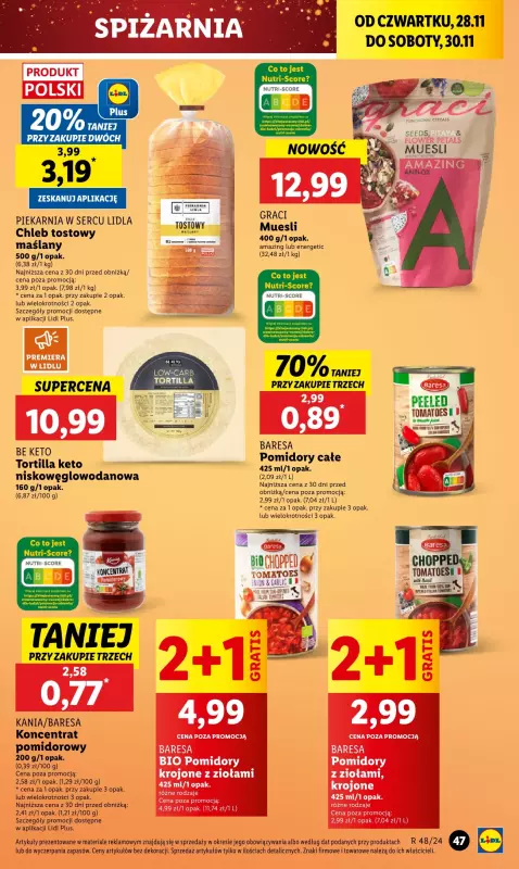 Lidl - gazetka promocyjna Oferta od czwartku od czwartku 28.11 do soboty 30.11 - strona 49