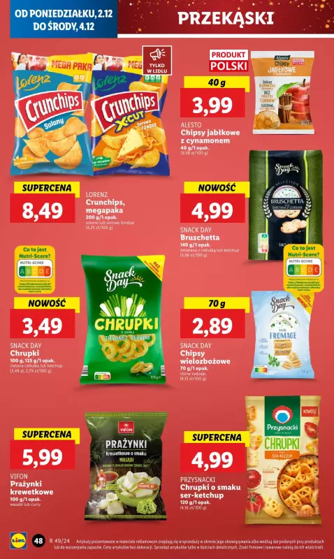 Lidl - gazetka promocyjna Oferta od poniedziałku od poniedziałku 02.12 do środy 04.12 - strona 52