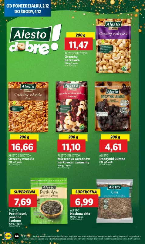 Lidl - gazetka promocyjna Oferta od poniedziałku od poniedziałku 02.12 do środy 04.12 - strona 46