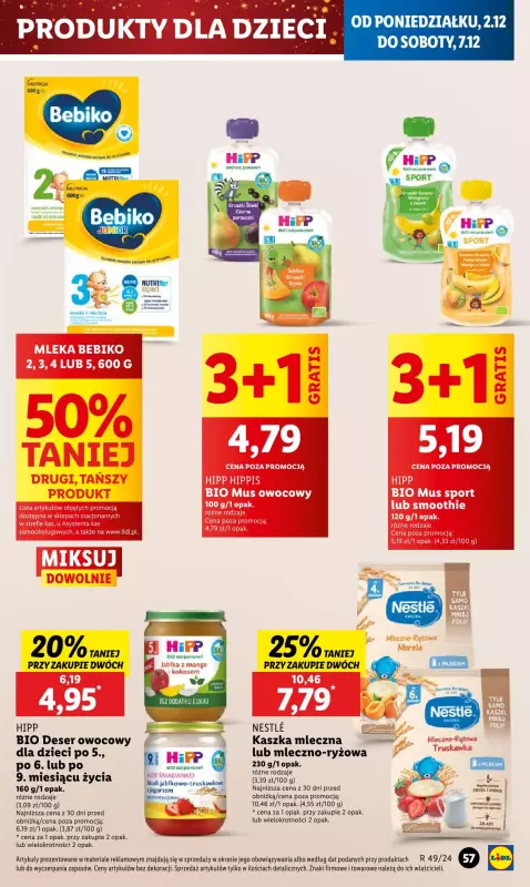 Lidl - gazetka promocyjna Oferta od poniedziałku od poniedziałku 02.12 do środy 04.12 - strona 61