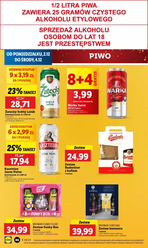 Lidl - gazetka promocyjna Oferta od poniedziałku od poniedziałku 02.12 do środy 04.12 - strona 50