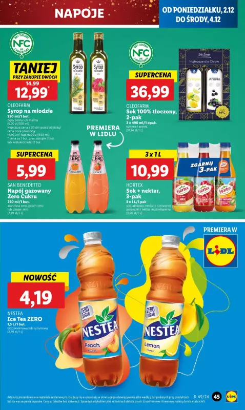 Lidl - gazetka promocyjna Oferta od poniedziałku od poniedziałku 02.12 do środy 04.12 - strona 47