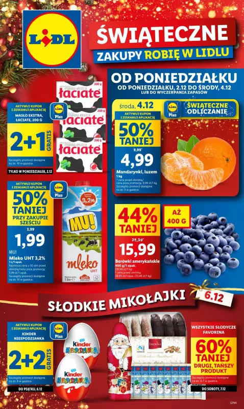 Lidl - gazetka promocyjna Oferta od poniedziałku od poniedziałku 02.12 do środy 04.12