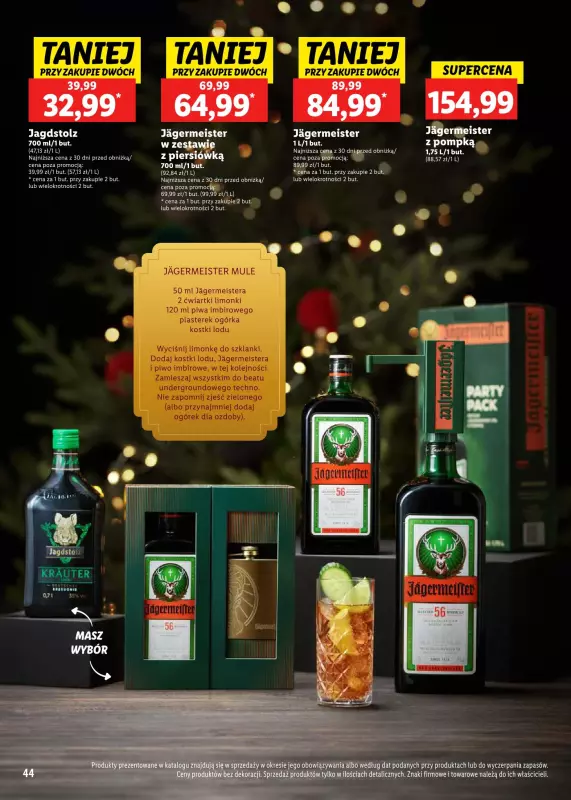 Lidl - gazetka promocyjna Katalog alkoholi mocnych i win  do soboty 04.01 - strona 44