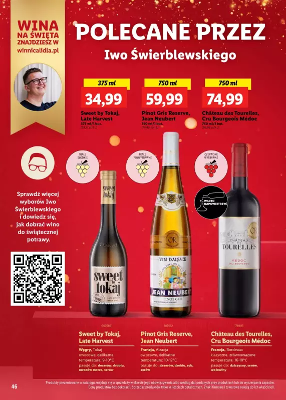 Lidl - gazetka promocyjna Katalog alkoholi mocnych i win  do soboty 04.01 - strona 46