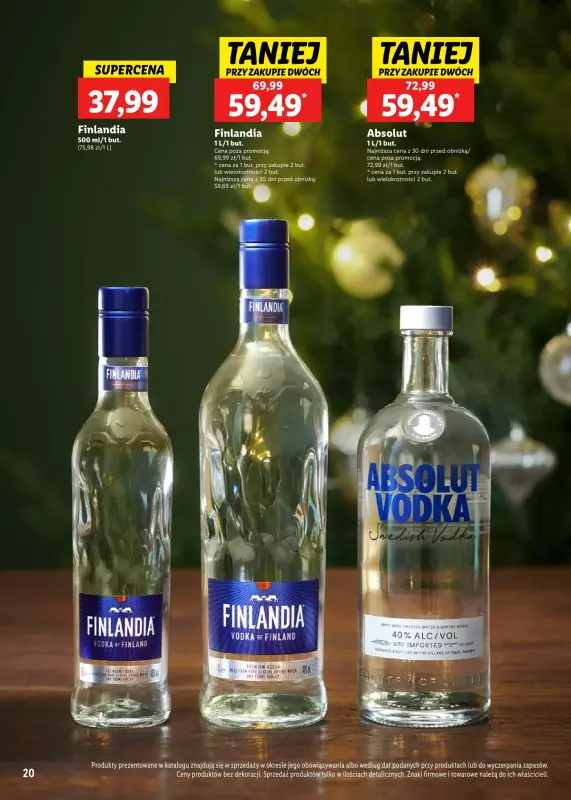 Lidl - gazetka promocyjna Katalog alkoholi mocnych i win  do soboty 04.01 - strona 20