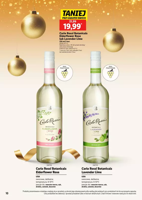 Lidl - gazetka promocyjna Katalog alkoholi mocnych i win  do soboty 04.01 - strona 10