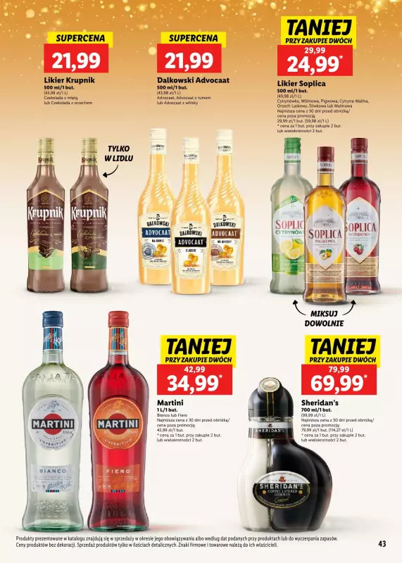 Lidl - gazetka promocyjna Katalog alkoholi mocnych i win  do soboty 04.01 - strona 43