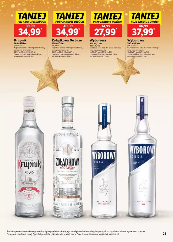 Lidl - gazetka promocyjna Katalog alkoholi mocnych i win  do soboty 04.01 - strona 23