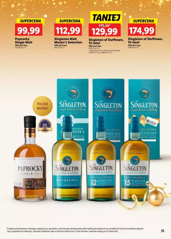 Lidl - gazetka promocyjna Katalog alkoholi mocnych i win  do soboty 04.01 - strona 35