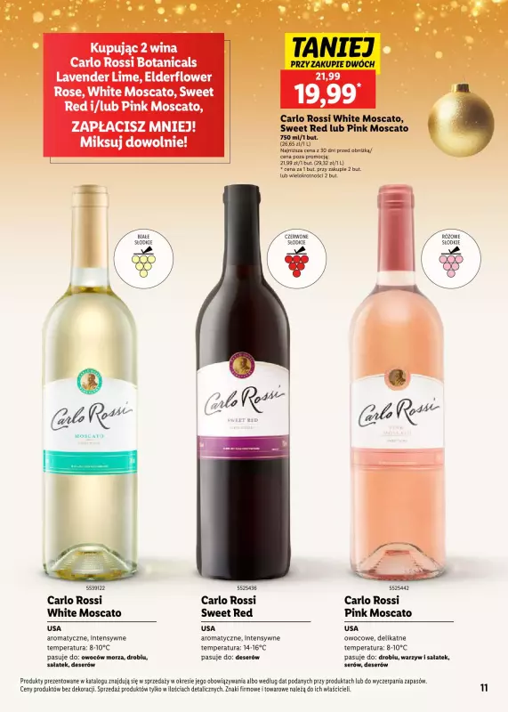 Lidl - gazetka promocyjna Katalog alkoholi mocnych i win  do soboty 04.01 - strona 11