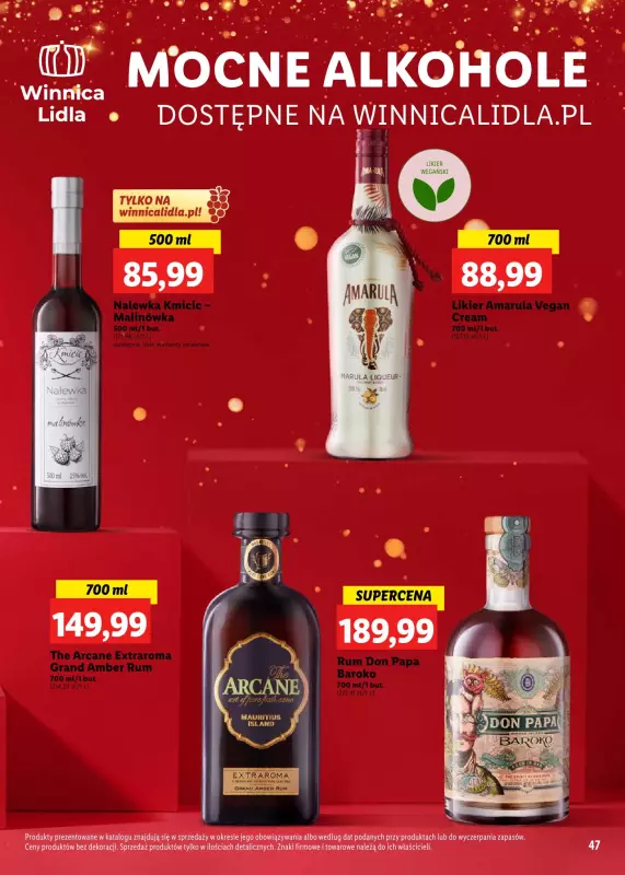 Lidl - gazetka promocyjna Katalog alkoholi mocnych i win  do soboty 04.01 - strona 47