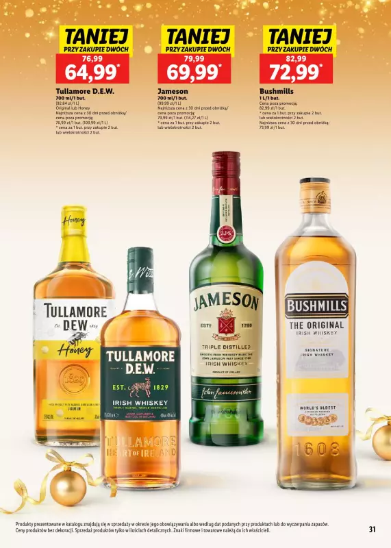 Lidl - gazetka promocyjna Katalog alkoholi mocnych i win  do soboty 04.01 - strona 31