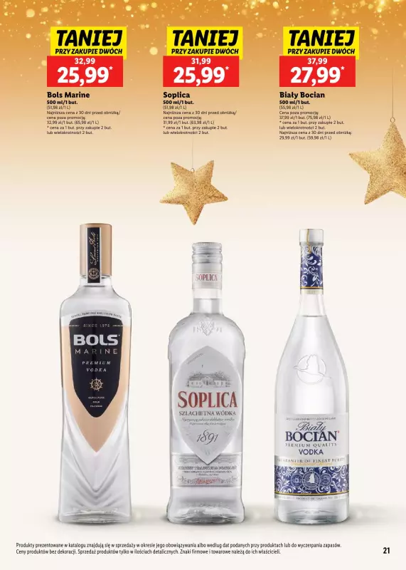 Lidl - gazetka promocyjna Katalog alkoholi mocnych i win  do soboty 04.01 - strona 21