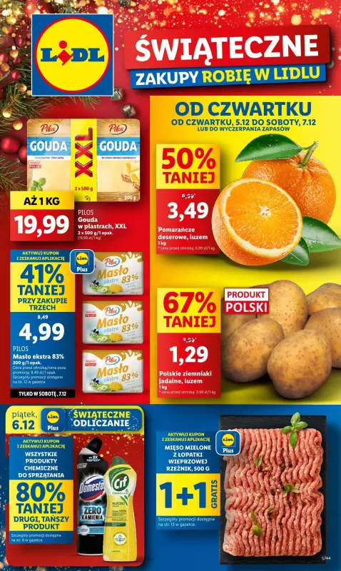 Lidl - gazetka promocyjna Oferta od czwartku od czwartku 05.12 do soboty 07.12