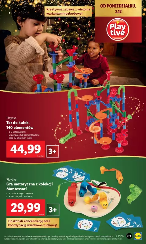 Lidl - gazetka promocyjna Katalog zabawek od soboty 02.11 do wtorku 24.12 - strona 63