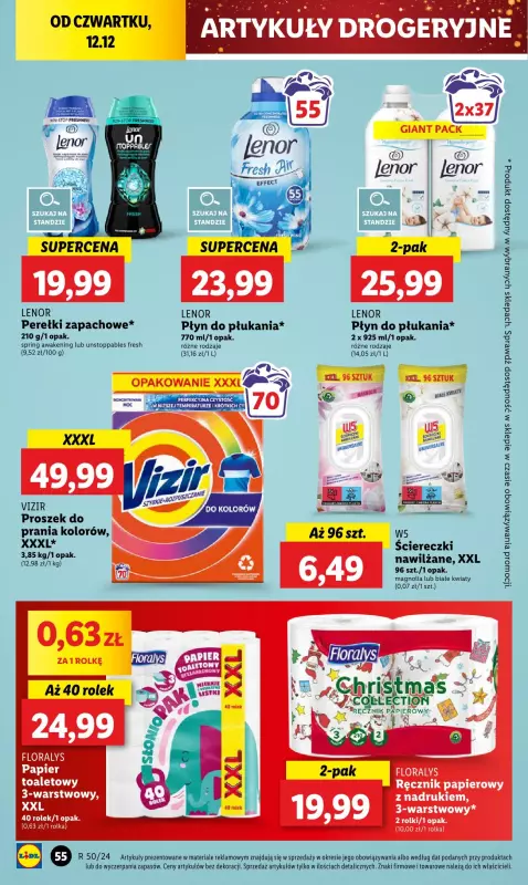 Lidl - gazetka promocyjna Oferta od czwartku od czwartku 12.12 do niedzieli 15.12 - strona 60