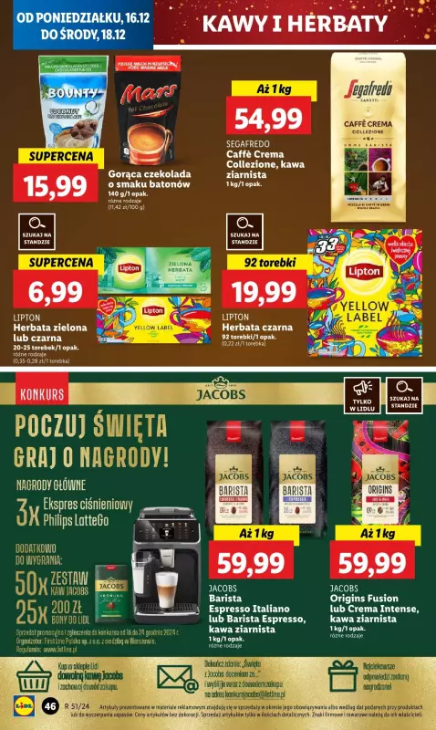 Lidl - gazetka promocyjna Oferta od poniedziałku od poniedziałku 16.12 do środy 18.12 - strona 54