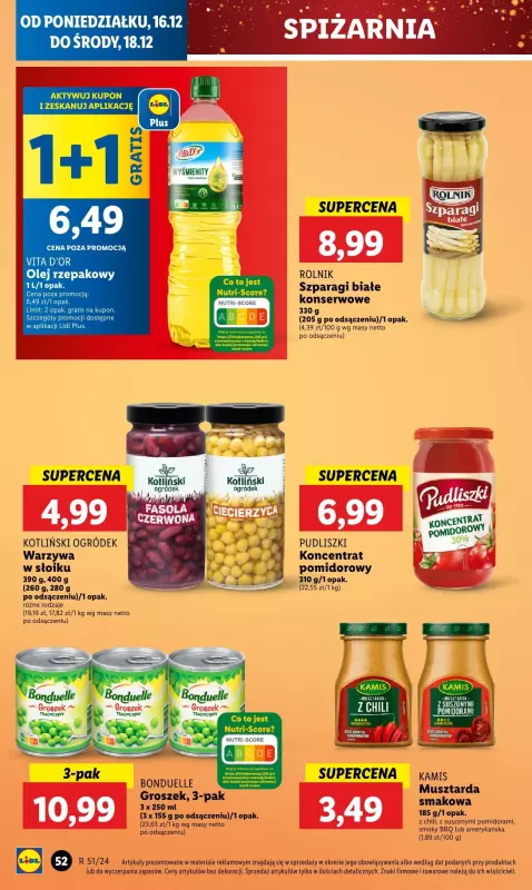 Lidl - gazetka promocyjna Oferta od poniedziałku od poniedziałku 16.12 do środy 18.12 - strona 60