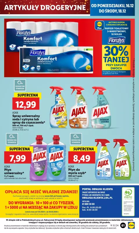 Lidl - gazetka promocyjna Oferta od poniedziałku od poniedziałku 16.12 do środy 18.12 - strona 71