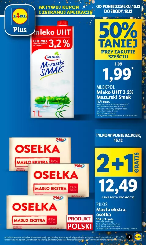 Lidl - gazetka promocyjna Oferta od poniedziałku od poniedziałku 16.12 do środy 18.12 - strona 7