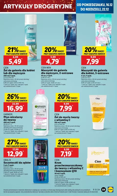 Lidl - gazetka promocyjna Oferta od poniedziałku od poniedziałku 16.12 do środy 18.12 - strona 69