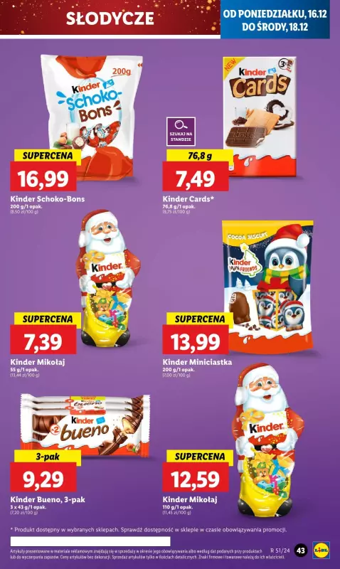 Lidl - gazetka promocyjna Oferta od poniedziałku od poniedziałku 16.12 do środy 18.12 - strona 49