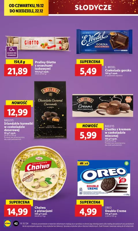 Lidl - gazetka promocyjna Oferta od czwartku od czwartku 19.12 do niedzieli 22.12 - strona 46