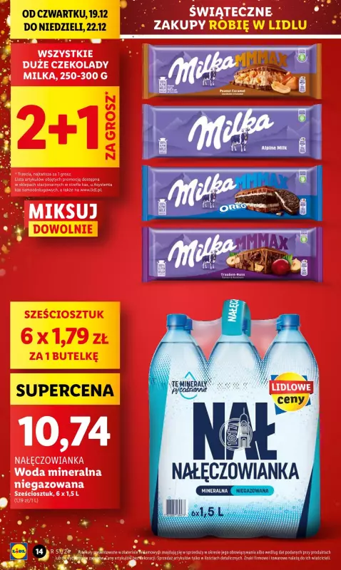 Lidl - gazetka promocyjna Oferta od czwartku od czwartku 19.12 do niedzieli 22.12 - strona 14