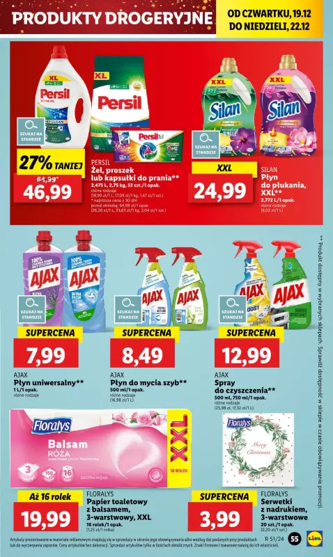 Lidl - gazetka promocyjna Oferta od czwartku od czwartku 19.12 do niedzieli 22.12 - strona 63