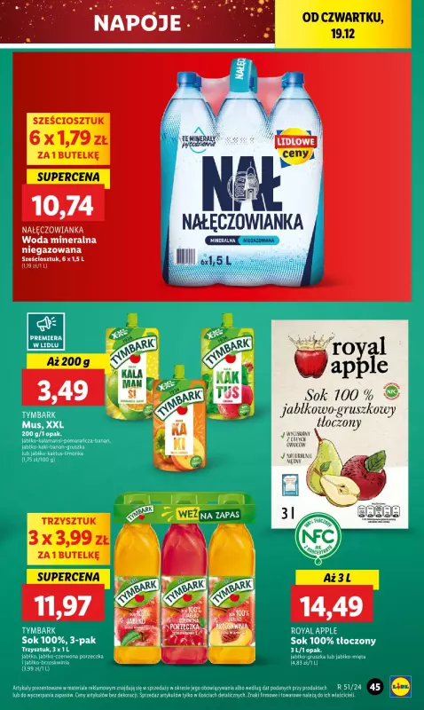 Lidl - gazetka promocyjna Oferta od czwartku od czwartku 19.12 do niedzieli 22.12 - strona 51