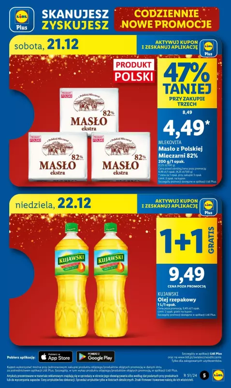 Lidl - gazetka promocyjna Oferta od czwartku od czwartku 19.12 do niedzieli 22.12 - strona 5