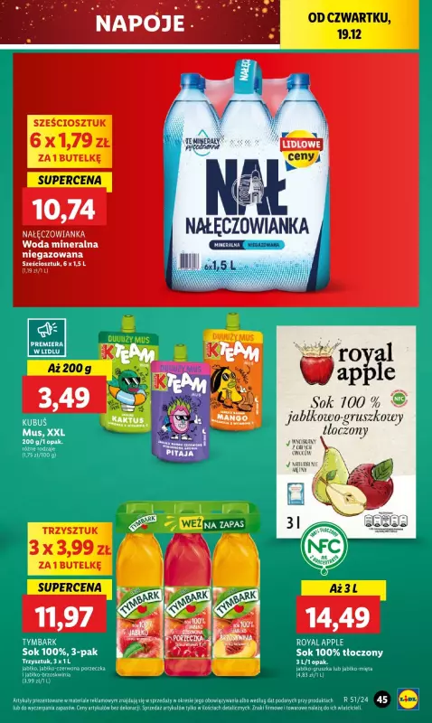 Lidl - gazetka promocyjna Oferta od czwartku od czwartku 19.12 do niedzieli 22.12 - strona 53