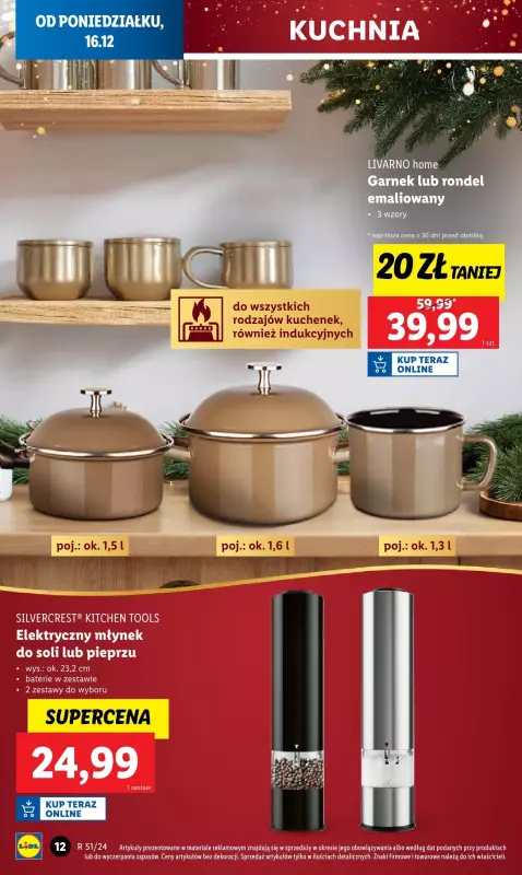 Lidl - gazetka promocyjna Katalog od poniedziałku 16.12 do niedzieli 22.12 - strona 14